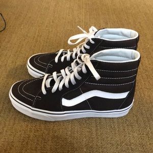 New Coffee bean brown Vans old skool high tops!